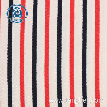 100% cotton yarn dyed stripe knitting fabric cotton